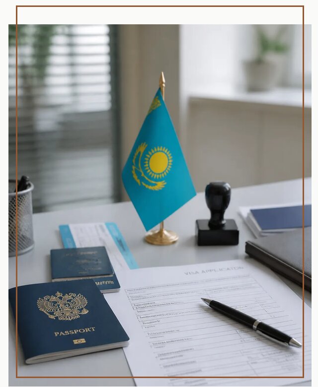 Оформление визы в Казахстан для поездки и работы в Черняховске